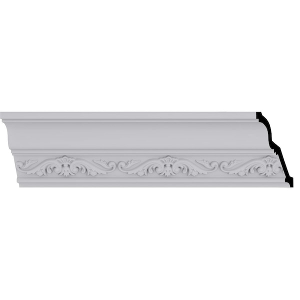 Ekena Millwork 3 1/2"H x 3 3/8"P x 4 7/8"F x 94 1/2"L, (5 3/8" Repeat), Dauphine Crown Moulding MLD03X03X04DH - main